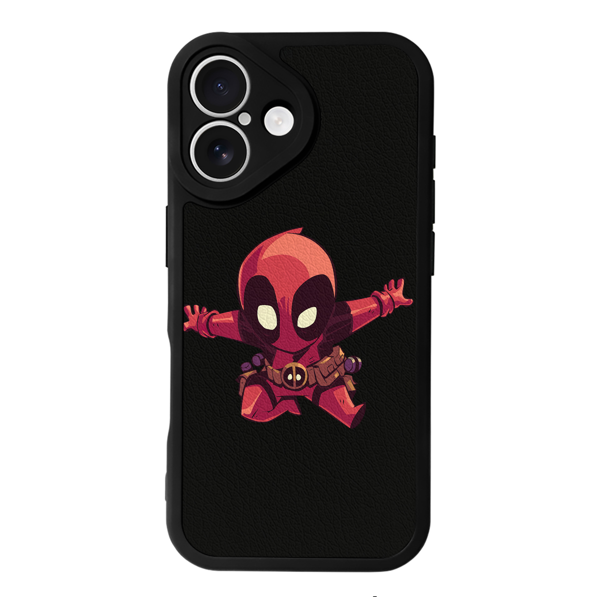 （画像用） Deadpool デッドプール 【iPhone 16シリーズ対応】シリコンスマホケース（レザー調） 材質：シリコン